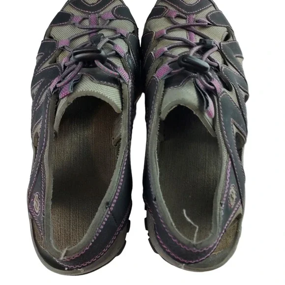 Northside Burke II Sport Sandals Women 9 Gray Purple Hiking Water Shoes 214004W - Picture 6 of 9
